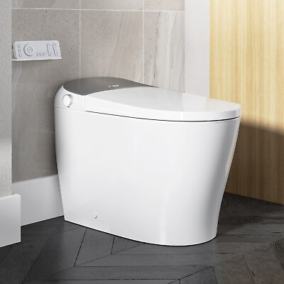 #ad HOROW Smart Bidet Toilet Heated Seat LED Display Elongated Toilet 1.27GPF Flush $409.99