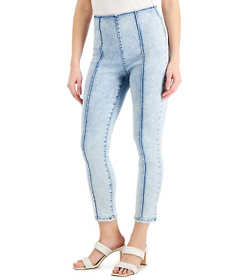 #ad $70 Inc International Concepts Womens High Rise Seam Front Skinny Jeans Blue 16 $12.86