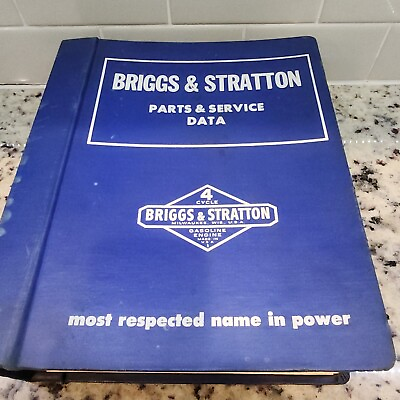 #ad Vintage BRIGGS AND STRATTON PARTS AND SERVICE DATA MANUAL 1974 $39.99
