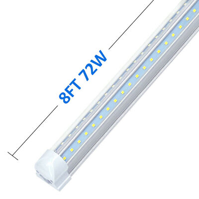 #ad #ad 4FT 5FT 6FT 8FT T8 LED Tube Light Bulbs 6500K Integrated LED Shop Light Fixture $259.89
