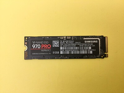 #ad Samsung 970 PRO 512GB M.2 2280 PCI Express 3.0 NVMe V NAND SSD MZ V7P512 $45.00