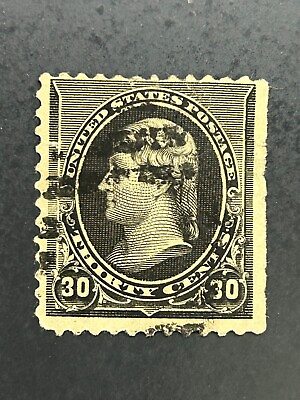 #ad 228 1890 30 Cent US Stamp Used $22.00