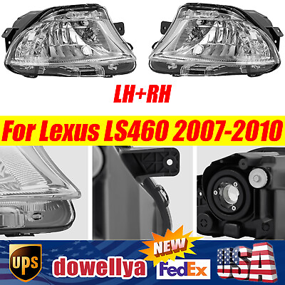 #ad For Lexus LS460 2007 2008 2009 2010 LeftRight Clear Front Bumper Fog Light Lamp $132.00