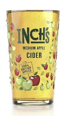 #ad 1 X Inch#x27;s Apple Cider Pint Glas Brand New Bar Gift Man Cave GBP 8.99