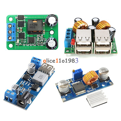 #ad 4 USB Port XL4015 DC DC 12V 24V to 5V 5A Buck Converter Power Supply Step Down $1.86