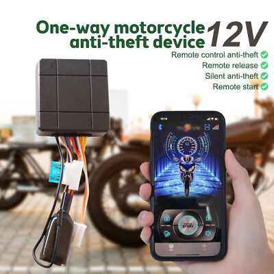 #ad Motorcycle Scooter Security Alarm System Anti theft Remote Control 12V Universal $27.78