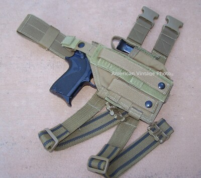 #ad Blackhawk Holster M9A1 Military USMC Omega Drop Leg MOLLE PALS Tactical Vest NEW $37.90