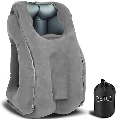 #ad Betus Dreamer Comfort Inflatable Travel Pillow for Airplane Office Napping $15.25
