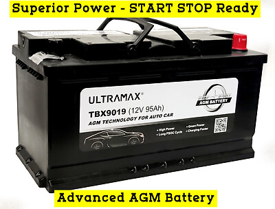 #ad BMW Start Stop AGM 019 Car Battery 95ah GBP 139.99