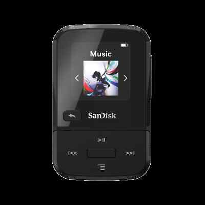 #ad SanDisk 32GB Clip Sport Plus MP3 Player Black SDMX30 032G G46K $59.99