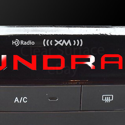 #ad Radio Dashboard Insert Letters Vinyl Decal Fits Toyota Tundra 2014 2019 Gloss $6.99