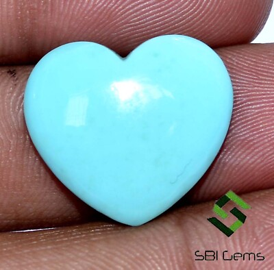 #ad Certified Natural Sleeping Beauty Turquoise Heart Shape Cabochon 20x18 mm Gems $215.99