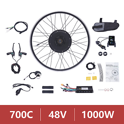 #ad 28quot; 29” Electric Bicycle Motor Conversion Kit Front Rear Wheel E Bike Hub w LCD $231.00