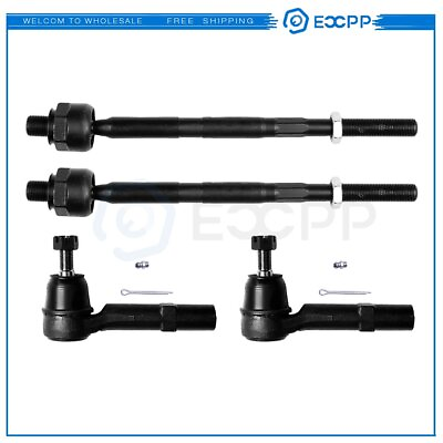 #ad ECCPP 4pcs Inner Outer Tie Rod End Links For Chevrolet Traverse Suspension Kit $45.67