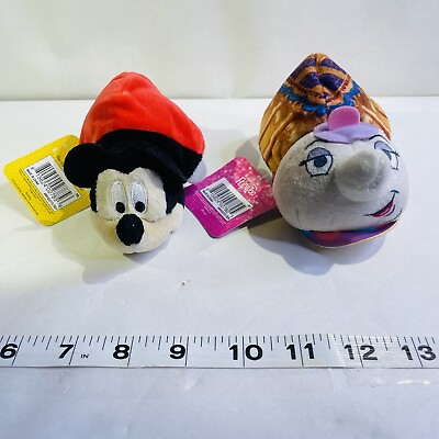 #ad Disney Princess Mickey Mouse Goofy Flip A Zoo 6quot; Plush Lot of 2 New W Tags $11.00