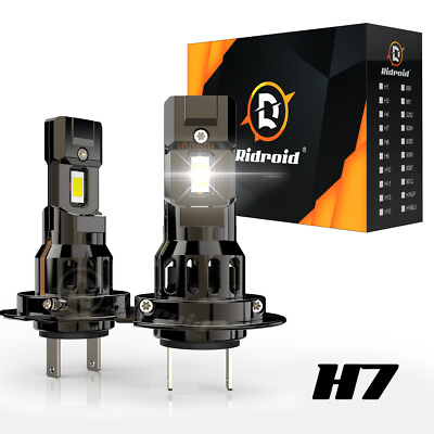 #ad H7 LED Headlight Bulb Kit High Beam 6500K 10000LM White Bulbs Bright Lamp CANBUS $27.99