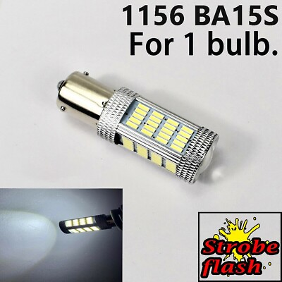 #ad Strobe 1156 BA15S 7506 3497 1141 P21W White 92 LED Bulb Brake Light Y1 YAN $13.50