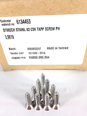 #ad 1000 Fabory Screw 3 4quot; A2 Stainless Self Tapping Countersunk Flat Head Phillips $39.99