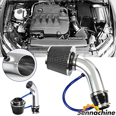 #ad 3quot; Car Cold Air Intake Filter Induction Kit Pipe Aluminum Power Flow Hose System $25.99