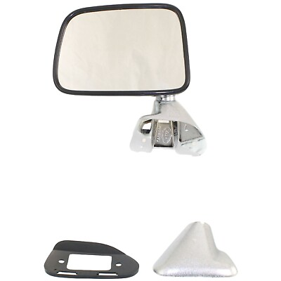 #ad Manual Mirror For 1987 1988 Toyota Pickup Driver Side Deluxe Type Chrome $26.38