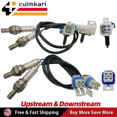 #ad Set 4 Upstreamamp;Downstream O2 Oxygen Sensor For Chevy Silverado GMC Sierra Yukon $38.99