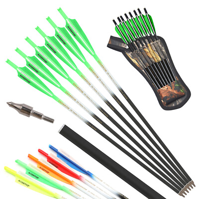 16quot; 17quot; 18quot; 20quot; 22quot; Crossbow Bolts Carbon Arrow Quiver Bow Hunting Archery Shoot $20.23