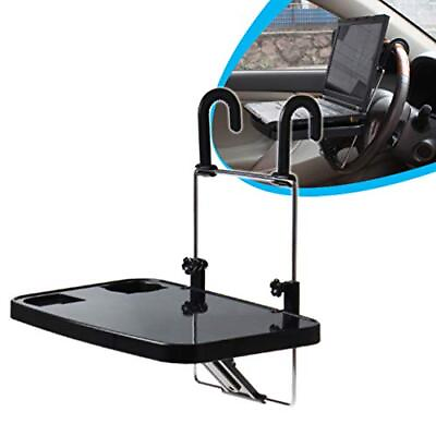 #ad Portable Car Hanging Laptop Trays Auto Lunch Desk Steering Wheel Mate Foldable $24.71