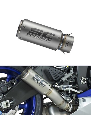 #ad #ad Silver SC project Sports Bike Silencer Universal Bike Part $57.04