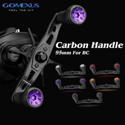 #ad Gomexus carbon handle 95mm with TPE Knob for Calcutta Conquest Daiwa Saltist $39.95
