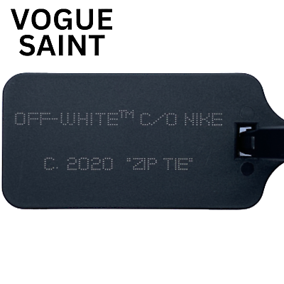 #ad FAST SHIPPING quot;The Tenquot; ZIP TIE TAG Black 2020 Replacement Nike x Off White $14.95