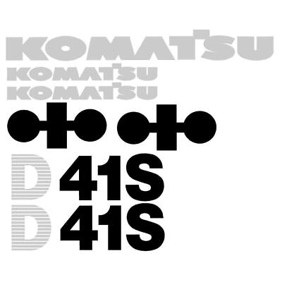 #ad #ad New Aftermarket D41S New Style Komatsu Dozer Decal Set $132.99