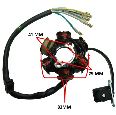 #ad Stator 50 125cc 4 Stroke Many Chinese ATVs DirtBikes 6 Coils $32.99