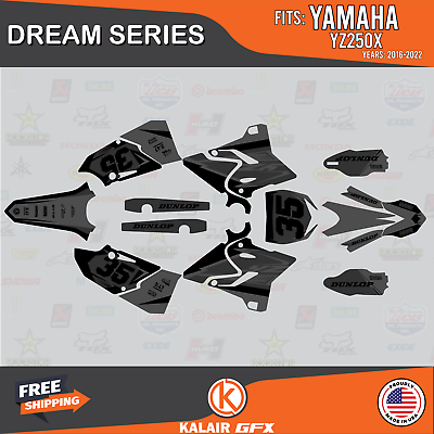#ad Graphics Kit for Yamaha YZ250X 2016 2022 Dream smoke $124.99