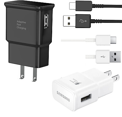 #ad Universal Fast Wall Charger Plug Type C Charging USB Cable For Samsung S22 S23 $1.99