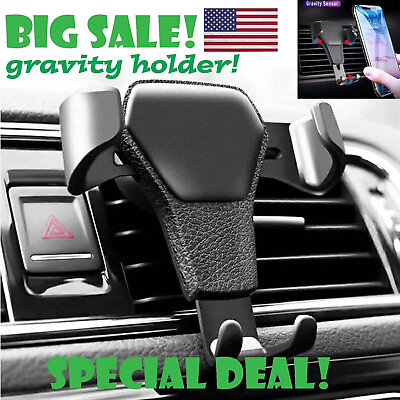 #ad Universal Gravity Car Holder Mount Air Vent Stand Cradle For Mobile Cell Phone $3.99