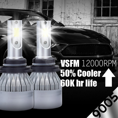 #ad 2X CREE 388W 38800LM HB3 9005 COB LED Headlight Bulb 6500K Single White Beam $15.98