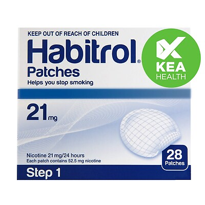 #ad Habitrol Nicotine Patch STEP 1 21mg 28 patches 1 box QUIT Smoking Now $40.00