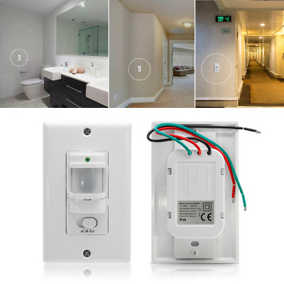 #ad Motion Sensor Light Switch Infrared Motion Activated Wall Switch Auto On Off $13.69