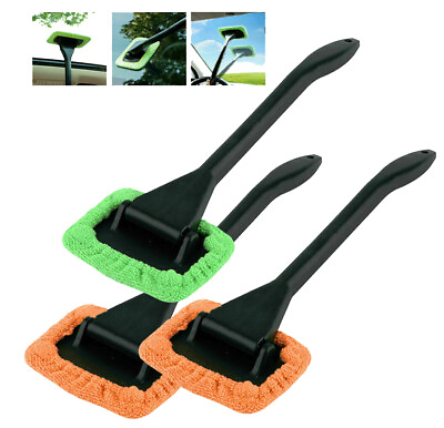 #ad 3 Pack Window Windshield Cleaning Tool Microfiber Car Wiper Cleaner Glass Brush $6.89