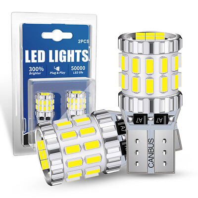 #ad 2X T10 194 168 W5W 2825 LED License Plate Interior Light Bulb 6000K Super White $14.99