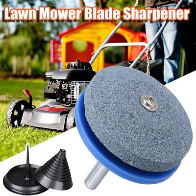 Lawn Mower Blade Balancer Sharpener Set For Lawn Mower Tractor Garden Tools $5.99