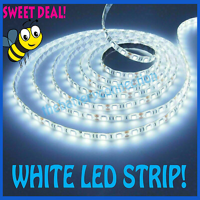 #ad 16FT 5M Bright Cool White 5M 300Leds Flexible SMD 5050 Led Strip Light Lamp 12V $6.99