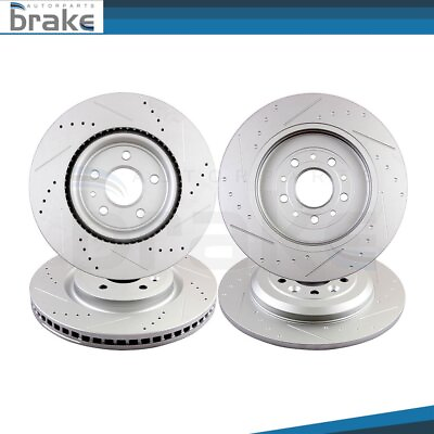 #ad Front 325mm Rear 330mm Brake Rotors Discs For 2011 2012 2013 2016 Ford Explorer $167.23