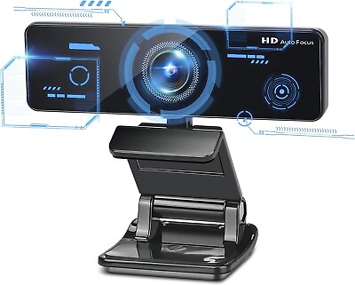 Webcam Auto Focusing Web Camera 1080P HD Cam Microphone For PC Laptop Desktop $12.99