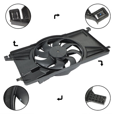 #ad Engine Radiator And Condenser Cooling Fan Assembly For Ford 2012 2017 Focus 2.0L $46.73