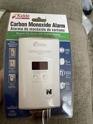 Kidde Carbon Monoxide Alarm with Digital Display White KN COPP 3 900 0076 NEW $34.95
