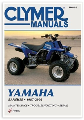#ad Clymer M486 6 Service Shop Repair Manual Yamaha Banshee 1987 2006 ATV 70 0486 $41.86