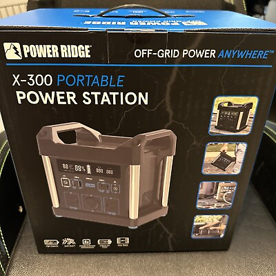 #ad POWER RIDGE X 300 Power Station: Portable 296Wh Lithium Ion Battery Generator... $220.00