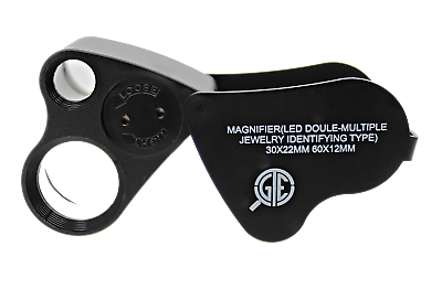 #ad 30X 60X Magnifying Magnifier Jewelers Diamonds Eye Jewelry Loupe Loop LED Lights $14.99