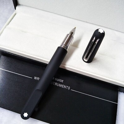 #ad Luxury M Magnet Series Matte Black ColorSilver Clip 0.7mm Ink Rollerball Pen $24.42